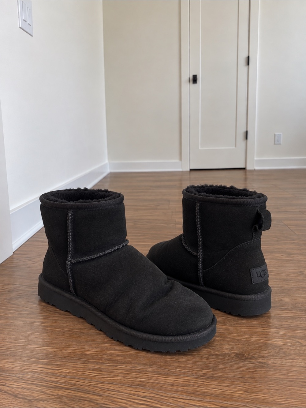 UGG Classic Mini Il Black Suede Boots